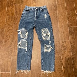 BOGO 50% off - PacSun High Rise Straight Distressed jeans 25
